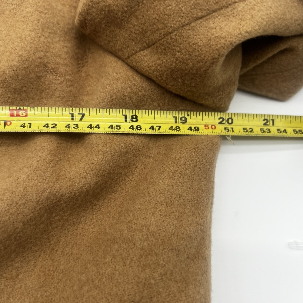 Vintage Saks Fifth Avenue 100% Camel Hair Skirt Suit‎ Tan Cropped Jacket 2pc Set - Picture 14 of 16
